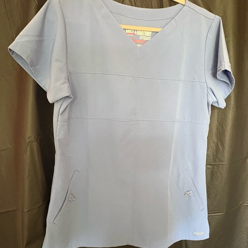 Greys Anatomy Women's Blue V-Neck Top
